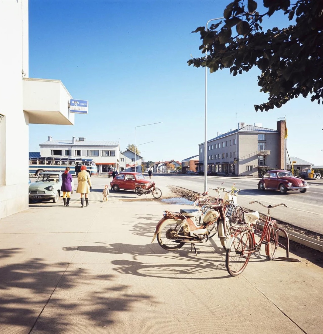 Fashionable passerbys